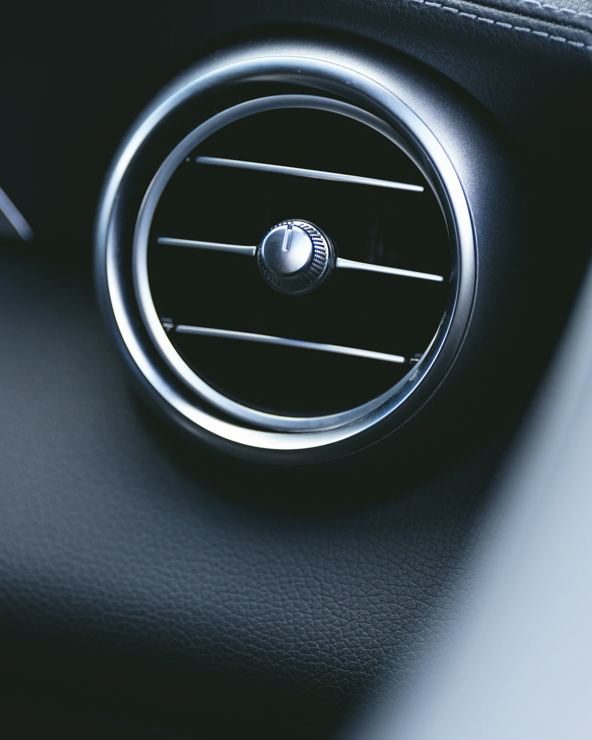 Close-up of a car's air vent
